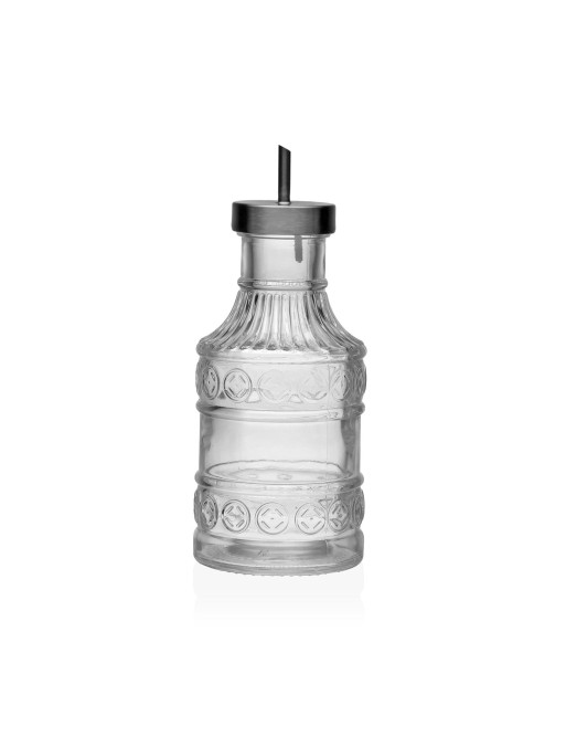 BOUTEILLE D’HUILE OU DE VINAIGRE EN VERRE MODÈLE LOGO CRUZ