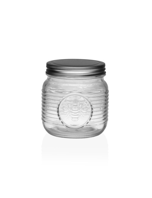 GLASBEHÄLTER FASSUNGSVERMÖGEN 750 ML MIT DECKEL MIT BIENEN-LOGO GLASBEHÄLTER FASSUNGSVERMÖGEN 750 ML MIT DECKEL MIT BIENEN-LOGO