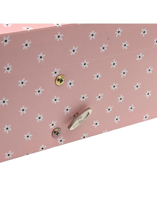 BOÎTE À BIJOUX AVEC BALLERINE ET MIROIR MODÈLE FLEURS BOÎTE À BIJOUX AVEC BALLERINE ET MIROIR MODÈLE FLEURS