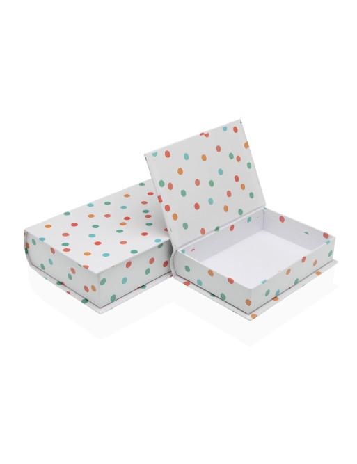 LOT DE 2 LIVRES POUR RANGEMENT MODÈLE CONFETTI