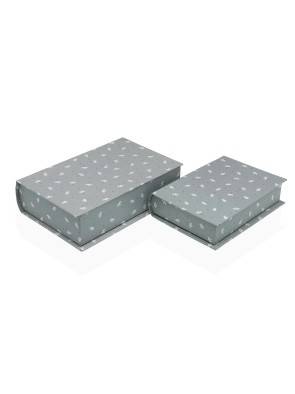 SET MIT 2 BÜCHERN ZUM AUFBEWAHREN VON BLUMEN MODELL