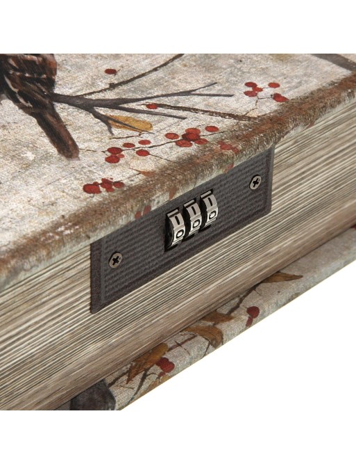 JEWELRY BOOK WITH PASSWORD BIRD ON BRANCH MODEL
