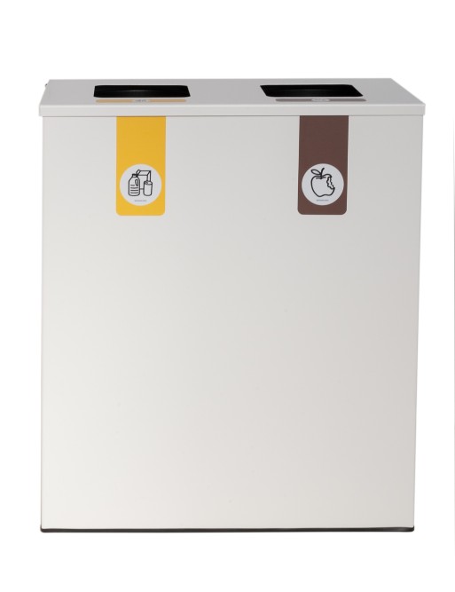 2 waste metal recycling bin