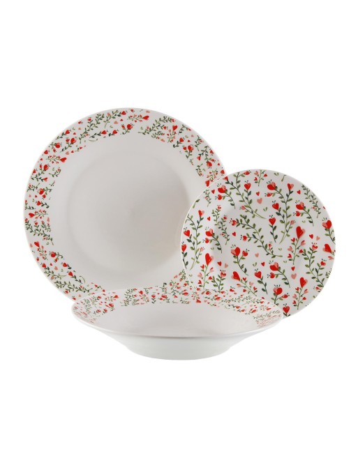 TABLEWARE WITH 18 PIECES LOVE MODEL