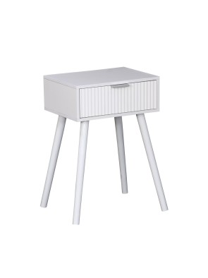 WEISSER NACHTTISCH DES MODELLS NOLAN