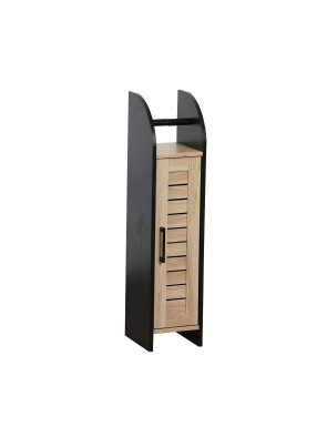 SCHWARZER BADEZIMMER-ORGANIZER MODELL TOWER