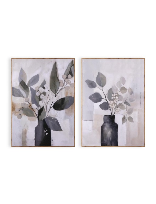 ASSORTIMENT DE DEUX TABLEAUX MODÈLE VASES ASSORTIMENT DE DEUX TABLEAUX MODÈLE VASES