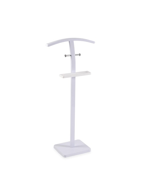 WHITE STANDING COAT RACK OR COAT RACK WITH TRAY MODEL CHROME AND WHITE