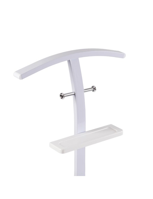 WHITE STANDING COAT RACK OR COAT RACK WITH TRAY MODEL CHROME AND WHITE
