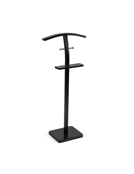 WHITE FREE-STANDING COAT RACK WITH TRAY MODEL CHROME AND BLACK
