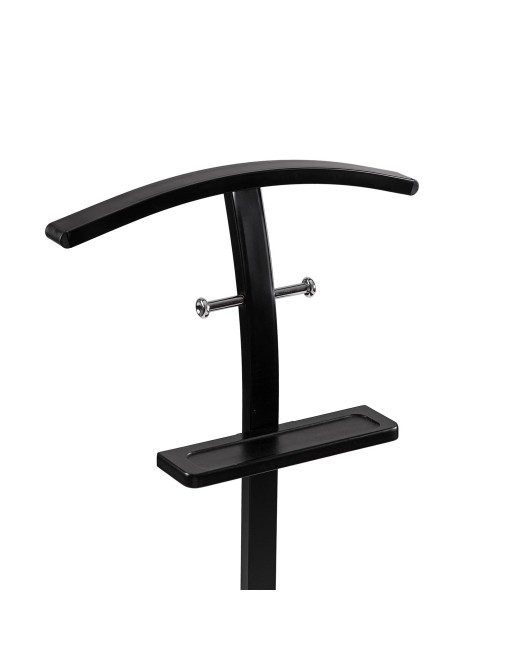 PORTE-MANTEAU BLANC AVEC PLATEAU MODÈLE CHROME ET NOIR