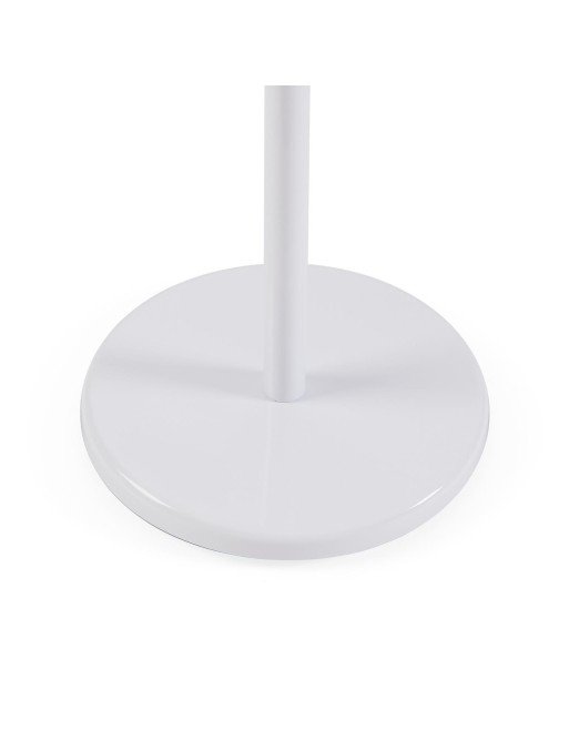 WHITE STANDING COAT RACK WITH WOODEN KNOBS ARROW MODEL