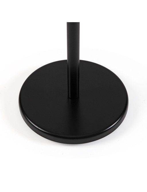 BLACK STANDING COAT RACK WITH ARROW MODEL WOODEN KNOBS