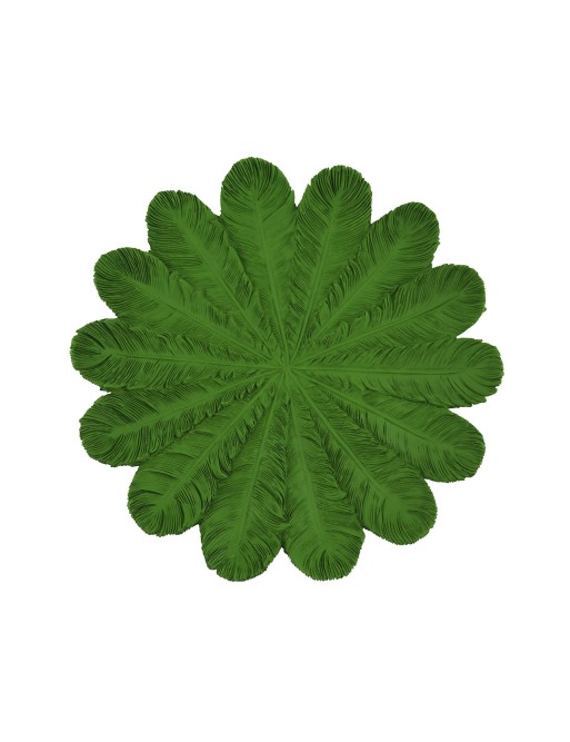 CENTRE DE TABLE ROND VERT MODÈLE FLEUR