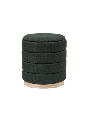 POUF AVEC RANGEMENT MODÈLE ANNEAUX VERTS