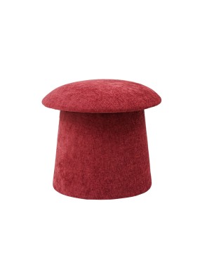 POUF AVEC RANGEMENT MODÈLE CHAMPIGNON ROUGE