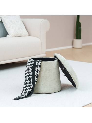 MUSHROOM MODEL POUF WITH STORAGE