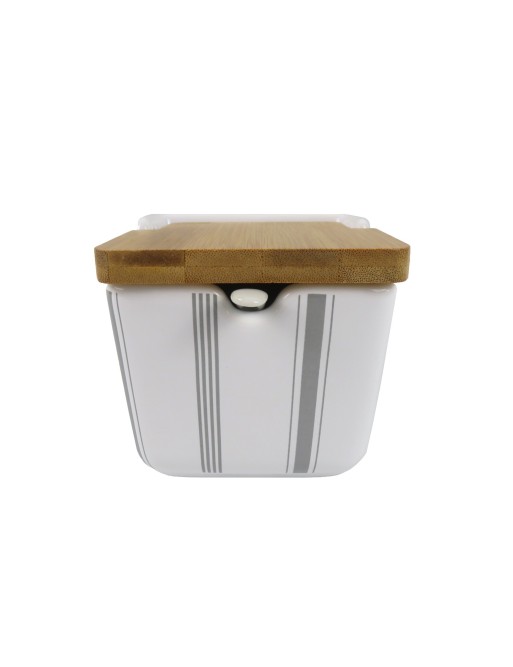 ZUCKERDOSE MIT BAMBUSDECKEL MODELL G-LINES ZUCKERDOSE MIT BAMBUSDECKEL MODELL G-LINES