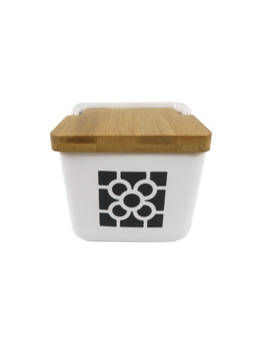 SMALL SALT SHAKER WITH LID OF 3 BAMBOO MODEL TILE FROM BILBAO