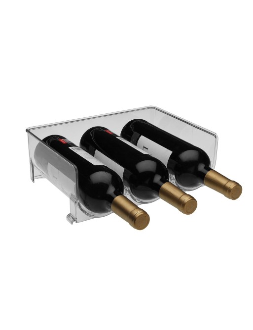 STACKABLE BOTTLE RACK FOR THREE BOTTLES