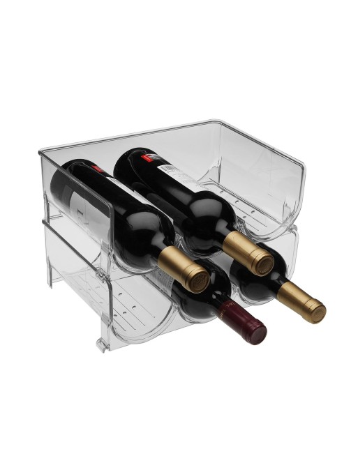 PORTE-BOUTEILLES EMPILABLE POUR TROIS BOUTEILLES PORTE-BOUTEILLES EMPILABLE POUR TROIS BOUTEILLES