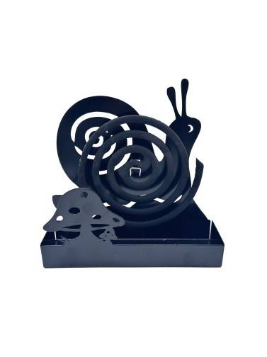 SOPORTE PARA ESPIRAL ANTIMOSQUITOS MODELO CARACOL NEGRO