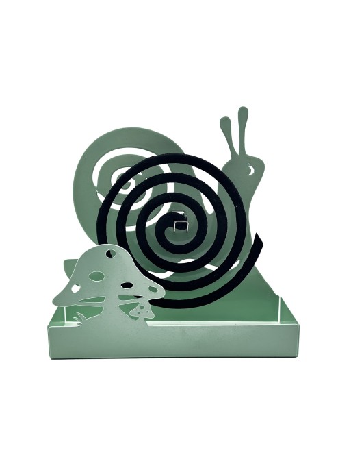 HALTERUNG FÜR MOSKITOSPIRALE MODELL SCHNECKE GRÜN HALTERUNG FÜR MOSKITOSPIRALE MODELL SCHNECKE GRÜN