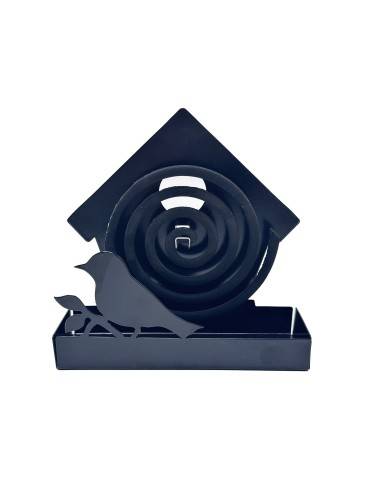 SOPORTE PARA ESPIRAL ANTIMOSQUITOS MODELO PAJARO NEGRA