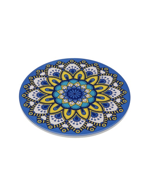 SALVAMANTEL MODELO MANDALA AZUL