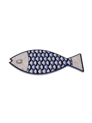 NAPPERON MODÈLE POISSON GRIS/BLEU