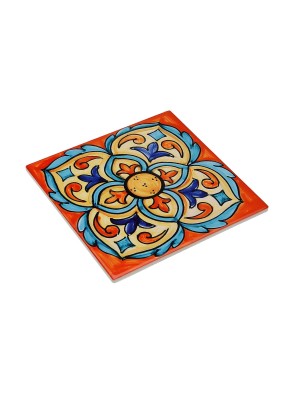 SQUARE PLACEMAT MODEL ORANGE TILE