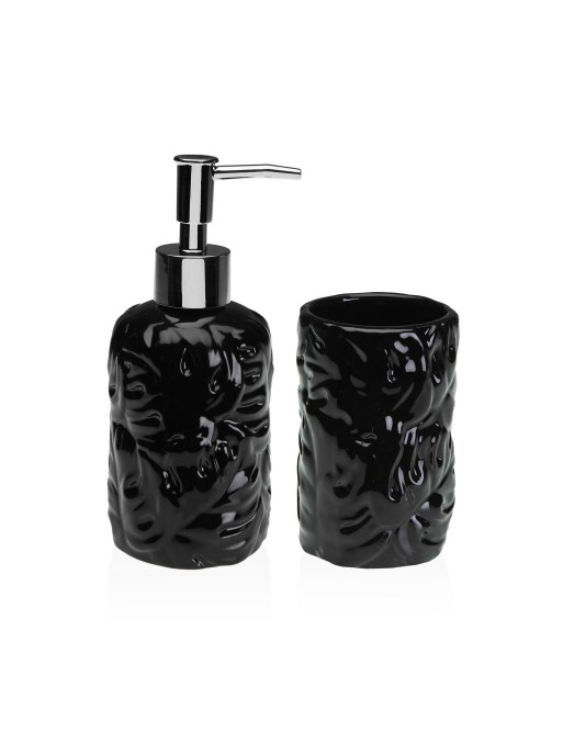 ENSEMBLE DE SALLE DE BAIN AVEC 2 PIÈCES MODÈLE BLACK LEAVES