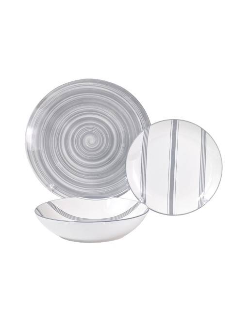 ENSEMBLE DE VAISSELLE MODÈLE GRAVEL 18 PIÈCES ENSEMBLE DE VAISSELLE MODÈLE GRAVEL 18 PIÈCES