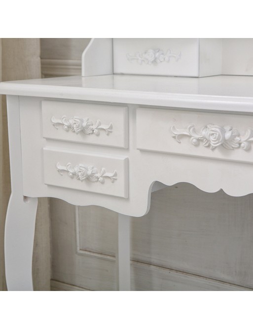 DRESSING TABLE WITH STOOL AND LED LIGHTS MODEL PALACIO WHITE DRESSING TABLE WITH STOOL AND LED LIGHTS MODEL PALACIO WHITE