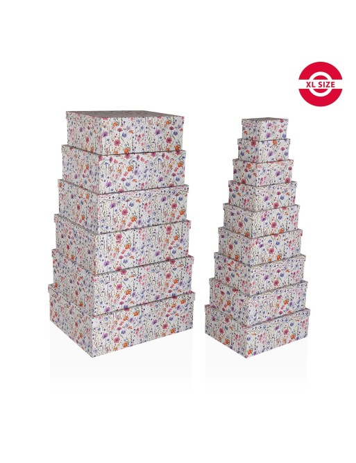 SET OF 15 CARDBOARD BOXES MODEL WILDFLOWERS