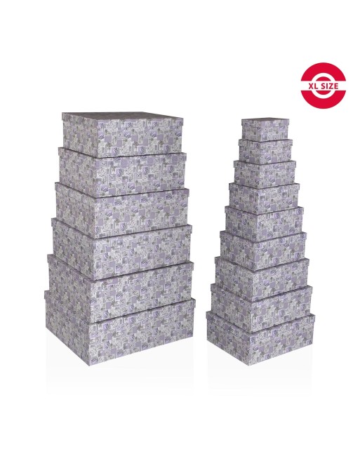 SET MIT 15 LAVENDELKARTONS