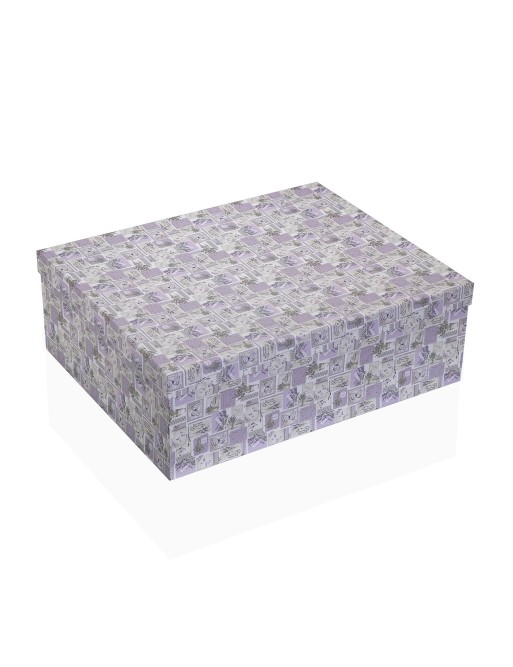 SET OF 15 LAVENDER CARDBOARD BOXES