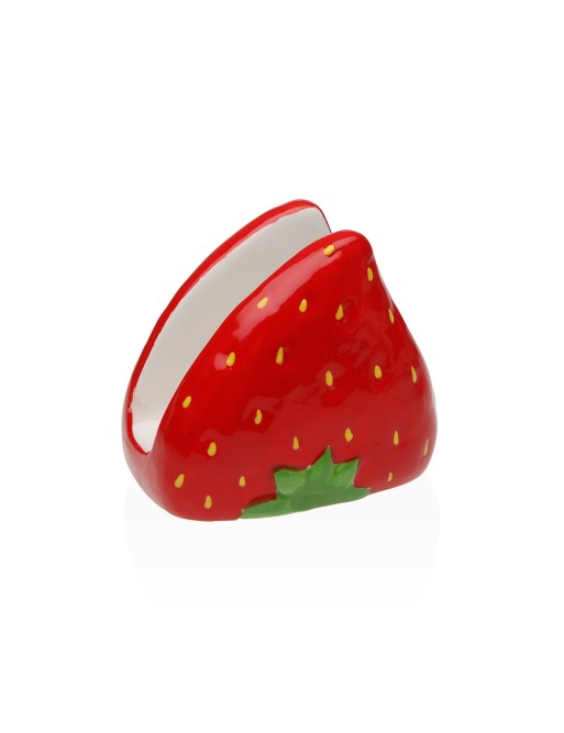 STRAWBERRY CERAMIC NAPKIN HOLDER