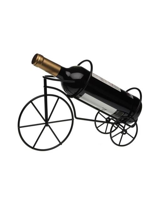 SOPORTE PARA BOTELLA DE VINO MODELO BICICLETA NEGRA SOPORTE PARA BOTELLA DE VINO MODELO BICICLETA NEGRA
