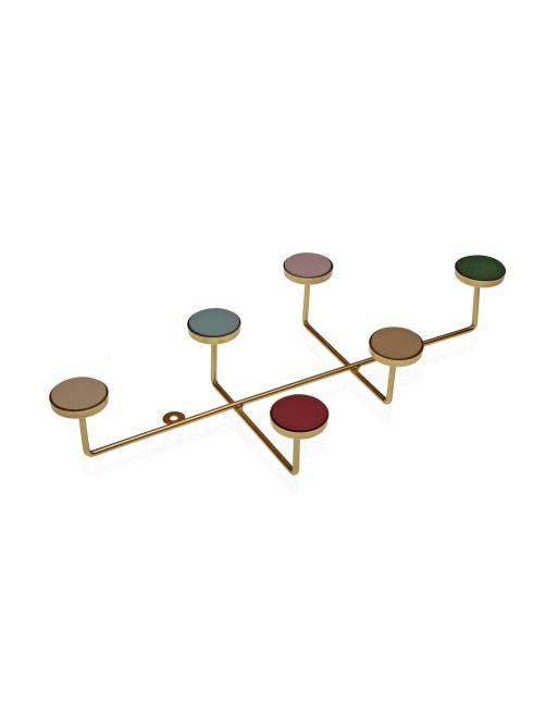 WALL COAT RACK WITH 6 HOOKS MODEL SEKS WALL COAT RACK WITH 6 HOOKS MODEL SEKS