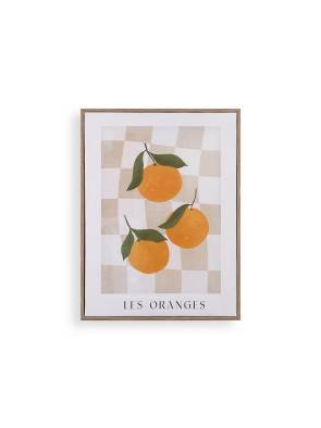 IMPRESION EN LIENZO ENMARCADO MODELO ORANGES 30x40 CM