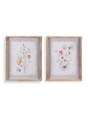 FRAMED CANVAS PRINT FIELD FLOWER MODEL 40x50 CM