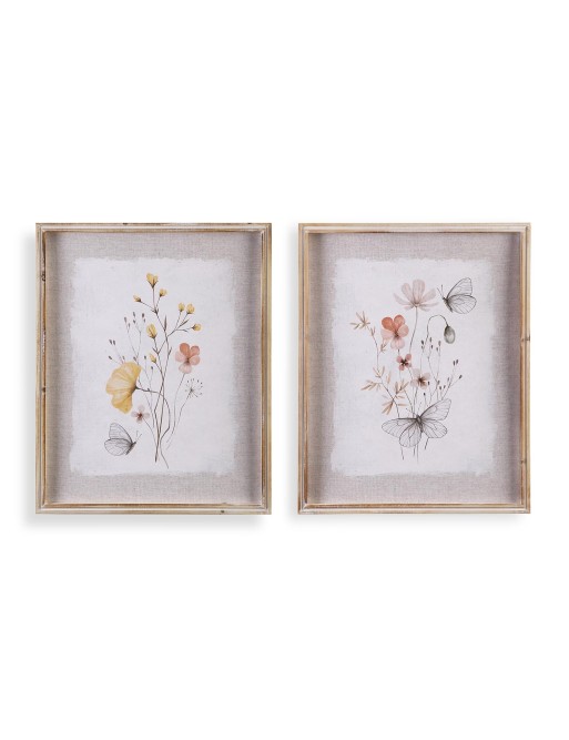 IMPRESION EN LIENZO ENMARCADO MODELO FLOR DE CAMPO 40x50 CM