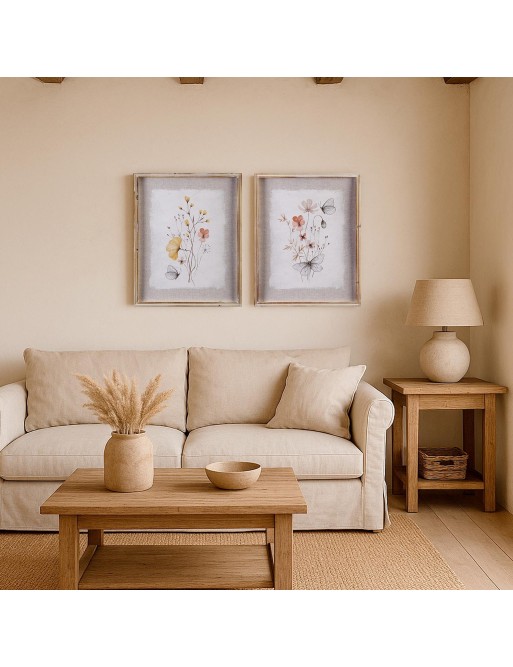 FRAMED CANVAS PRINT FIELD FLOWER MODEL 40x50 CM FRAMED CANVAS PRINT FIELD FLOWER MODEL 40x50 CM