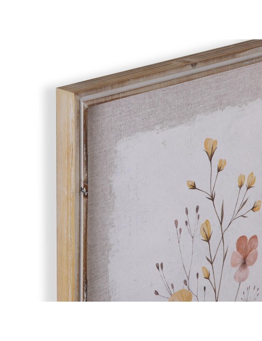 GERAHMTES LEINWANDBILD FELD BLUMENMODELL 40x50 CM GERAHMTES LEINWANDBILD FELD BLUMENMODELL 40x50 CM