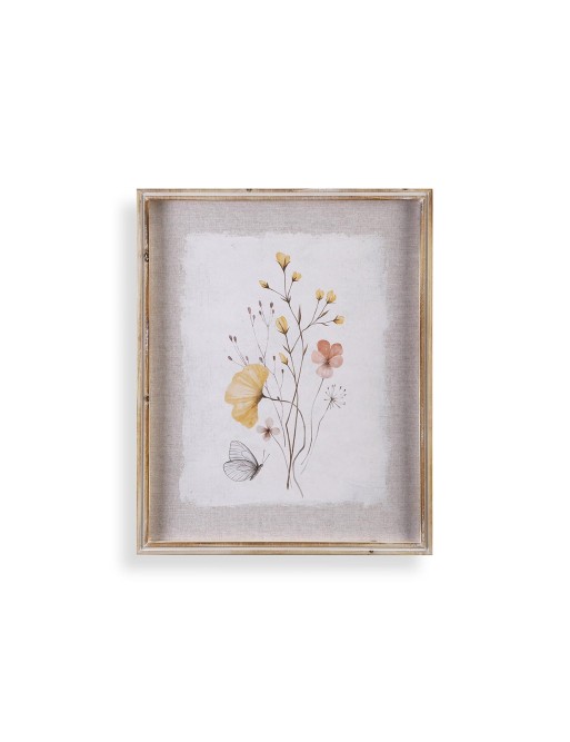 IMPRESION EN LIENZO ENMARCADO MODELO FLOR DE CAMPO 40x50 CM