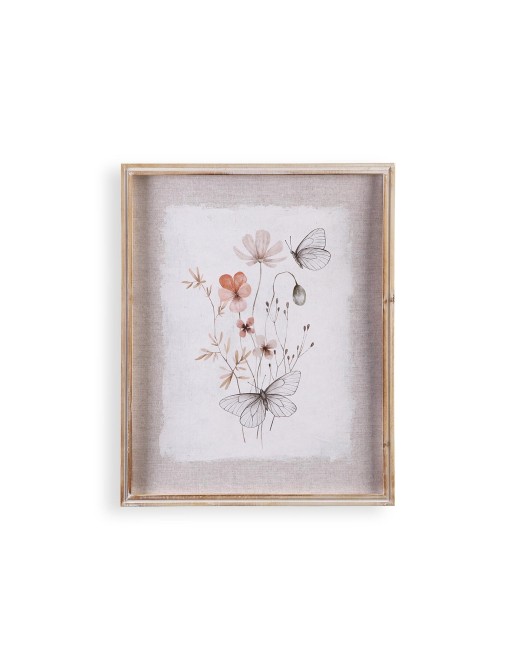 IMPRESION EN LIENZO ENMARCADO MODELO FLOR DE CAMPO 40x50 CM
