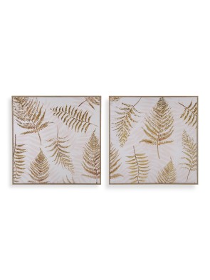 CANVAS FRAMED WITH FERN MODEL PRINT 50x50 CM