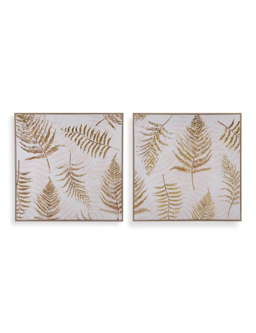 LEINWAND GERAHMT MIT FARN-MODELLDRUCK 50x50 CM