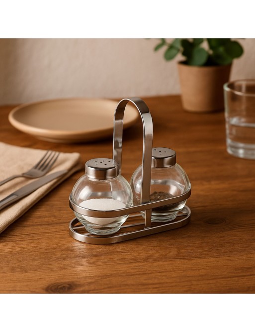 SET DE SALIÈRE ET POIVRIÈRE EN VERRE MODÈLE CIRCUM SET DE SALIÈRE ET POIVRIÈRE EN VERRE MODÈLE CIRCUM